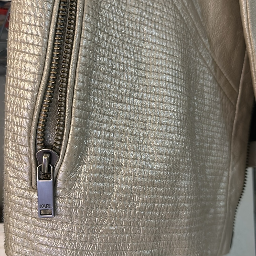 Karl Lagerfeld Leather Vest‎ Sz. M - Picture 6 of 11